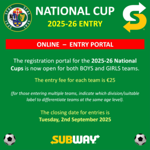 SFAI Cup Entry 2025/2026